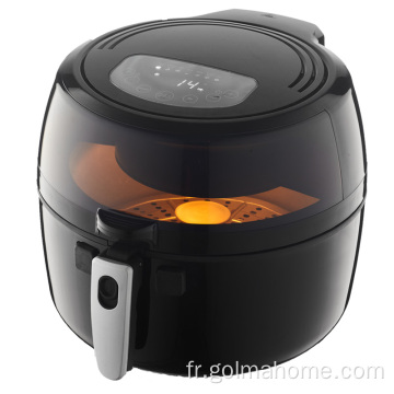 Friteuse à air numérique 7.5L 1800W avec agitateur automatique de nourriture à écran tactile Friteuses électriques fours à micro-ondes